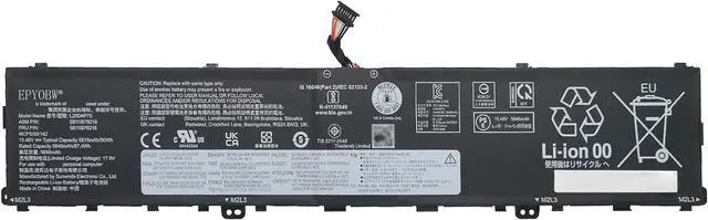 Main image of L20D4P75 L20M4P75 Battery 90Wh 15.48V Compatible with Lenovo ThinkPad P1 Gen 4 / ThinkPad P1 Gen 5 / ThinkPad P1 Gen 6 / ThinkPad X1 Extreme 4th Gen/ThinkPad X1 Extreme Gen 5 Series