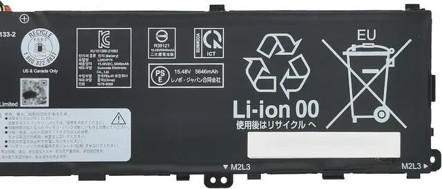 Alt view image 3 of 5 - L20D4P75 L20M4P75 Battery 90Wh 15.48V Compatible with Lenovo ThinkPad P1 Gen 4 / ThinkPad P1 Gen 5 / ThinkPad P1 Gen 6 / ThinkPad X1 Extreme 4th Gen/ThinkPad X1 Extreme Gen 5 Series