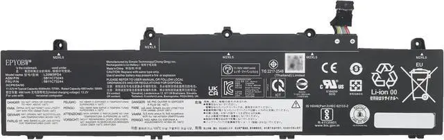 Main image of L20M3PD4 Laptop Battery 57Wh Compatible with Lenovo ThinkPad E14 Gen 2 / E14 Gen 3 / E14 Gen 4 / E15 Gen 2 / E15 Gen 3 / E15 Gen 4 Series L20L3PD4 L20D3PD4 L20C3PD4 L19D3PD5 L19C3PD5 L19M3PD5