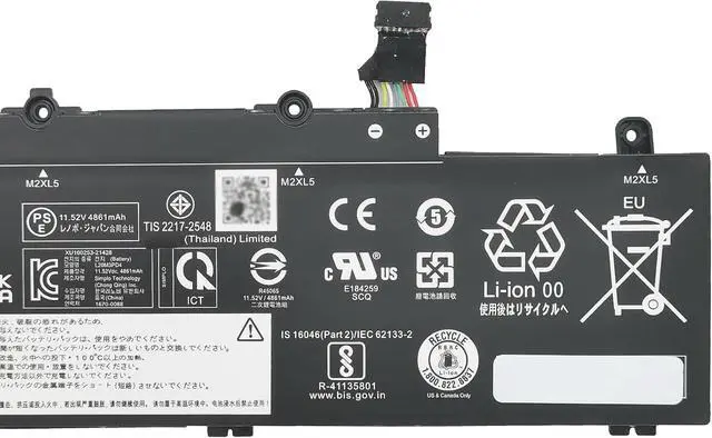 Alt view image 3 of 5 - L20M3PD4 Laptop Battery 57Wh Compatible with Lenovo ThinkPad E14 Gen 2 / E14 Gen 3 / E14 Gen 4 / E15 Gen 2 / E15 Gen 3 / E15 Gen 4 Series L20L3PD4 L20D3PD4 L20C3PD4 L19D3PD5 L19C3PD5 L19M3PD5
