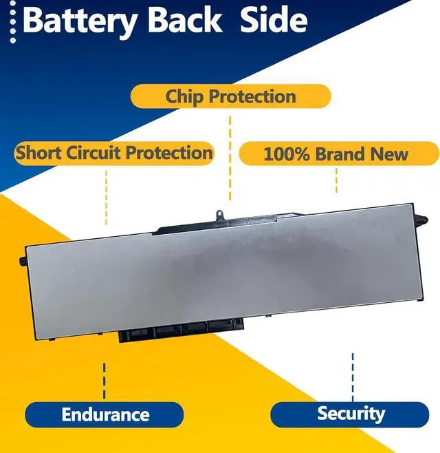 Alt view image 4 of 7 - 1FXDH 97Wh Battery Replacement for Dell Latitude 15 5501 5511 E5501 E5511 Series Precision 3551 3541 Series P80F P80F003 P80F004 Series D191G 1WJT0 01WJT0 1WJTO IFXDH CN-0D191G 11.4V 8071