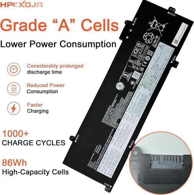Alt view image 3 of 7 - L21M4P74 Laptop Battery Replacement for Lenovo ThinkPad P16s Gen 1 / ThinkPad P16s Gen 2 ThinkPad T16 Gen 1 / ThinkPad T16 Gen 2 Series notebook SB10W51972 5B10W51871 L21C4P72 L21D4P73 L21L4P72