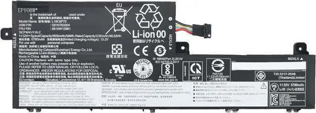 Main image of L19C6P72 Laptop Battery 68Wh 6-Cell Compatible with Lenovo ThinkPad T15P Gen 1 / T15P Gen 2 / T15P Gen 3 / ThinkPad P15V Gen 1 / P15V Gen 2 / P15V Gen 3 Series L19L6P72