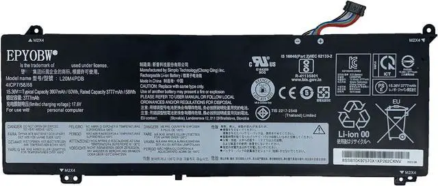 Main image of L20M4PDB Laptop Battery 60Wh Compatible with Lenovo ThinkBook 14 G2 ITL G3 ACL G4 G5 / ThinkBook 15 G2 are G3 ITL G4 G5 / ThinkBook 14s Yoga G2 IAP G3 IRU Series L19C4PDB L19M4PDB