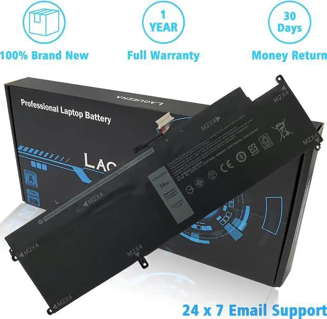 Alt view image 5 of 7 - XCNR3 Laptop Replacement Battery for Dell Latitude 13 7370 Ultrabook Series 0XCNR3 WY7CG MH25J 7.6V 34WH/4250MAH 4-Cell