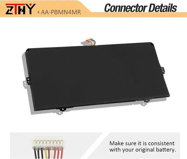 Alt view image 4 of 7 - ZTHY AA-PBMN4MR Laptop Battery Replacement for Samsung Galaxy Book Pro 360 13 NP930XDB NP935XDB NP930XED NP930QED NP950QED NP940XFG NP930XED-KF1HK NP930XDB-KH3US Series BA43-00397 15.44V 62.1Wh