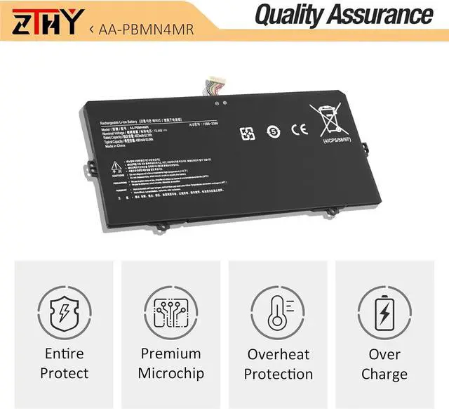 Alt view image 5 of 7 - ZTHY AA-PBMN4MR Laptop Battery Replacement for Samsung Galaxy Book Pro 360 13 NP930XDB NP935XDB NP930XED NP930QED NP950QED NP940XFG NP930XED-KF1HK NP930XDB-KH3US Series BA43-00397 15.44V 62.1Wh