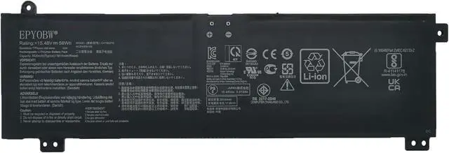 Main image of C41N2010 Laptop Battery 56Wh 4-Cell 15.48V Compatible with Asus ROG Strix G15 G513IC G513IH G513QC G513QE / ROG Strix G17 G713QE Series 0B200-03890000 0B20003890000 4ICP4/63/103