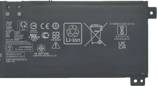 Alt view image 4 of 6 - C41N2010 Laptop Battery 56Wh 4-Cell 15.48V Compatible with Asus ROG Strix G15 G513IC G513IH G513QC G513QE / ROG Strix G17 G713QE Series 0B200-03890000 0B20003890000 4ICP4/63/103