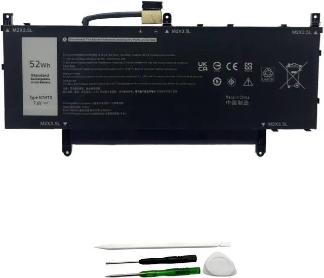 Main image of N7HT0 Laptop Battery Replacement for Dell Latitude 9510 9520 Latitude 9520 2-in-1 P94F P95F P95F001 P94F001 TVKGH V5K68 N2NLL 08NFC7 N2NLL N7HTO 0PKW00