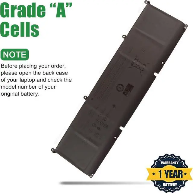 Alt view image 4 of 6 - P0FWH Laptop Battery Replacement for Dell inspiron 16 5630 7620 7630 7640 2-in-1 Series Notebook 0M9DG0 M9DG0 Black 11.7V 90Wh 7692mAh