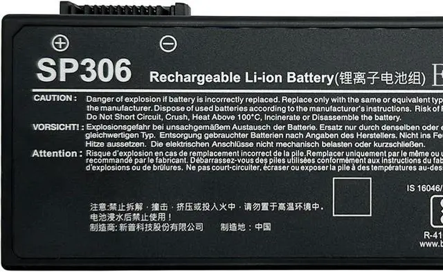 Alt view image 2 of 5 - SP306 Laptop Battery 90Wh 8250mAh 10.95V Compatible with Siemens Simatic Field PG M6 Series 3INR19/65-3