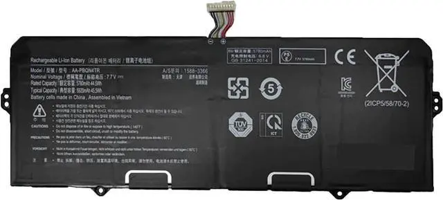 Main image of AA-PBQN4TR BA43-00395A 2ICP5/58/70-2 Laptop Battery Replacement for Samsung Galaxy Chromebook 2 XE530QDA XE530QDA-KA1US XE530QDA-KA2US XE530QDA-KB1US XE530QDA-KB2US Series(7.7V 45.5Wh)
