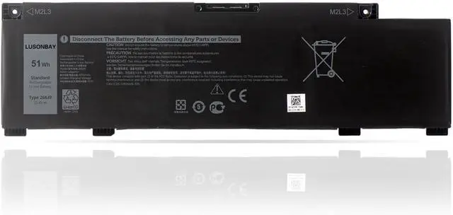 Main image of 266J9 Laptop Battery Replacement for Dell G3 15 3500 3590 3790 G5 15 5500 SE 5505 P89F Inspiron 5490 INS 15PR-1545W 1548BR 1645W 1742BR 1742W Series New Battery 11.4V/51Wh