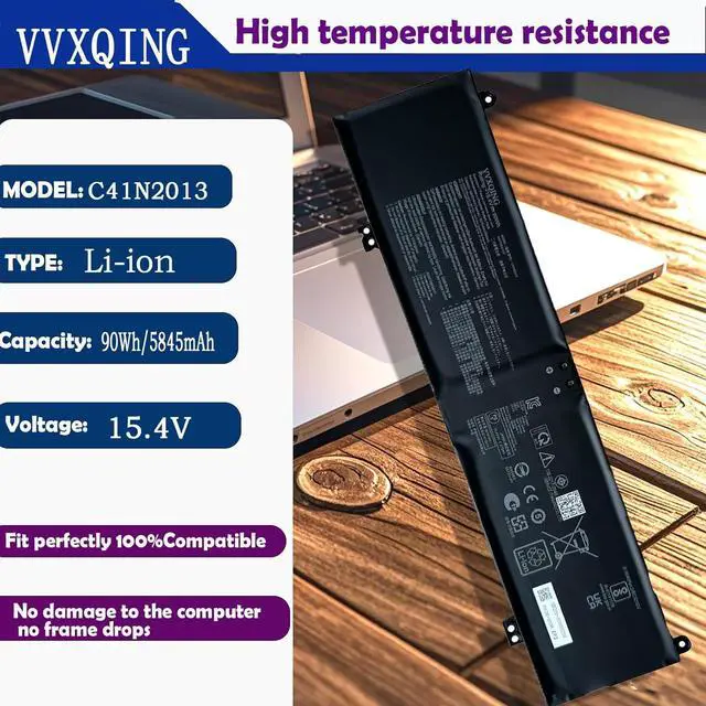 Alt view image 2 of 7 - C41N2013 Laptop Battery Replacement for Asus Rog Strix G15 G513 G513R G513IR G513IM G513QM G513QR G513QY Series Notebook 15.4V 90Wh 5845mAh C41N2013-1 0B200-03880-100 0B200-03880200
