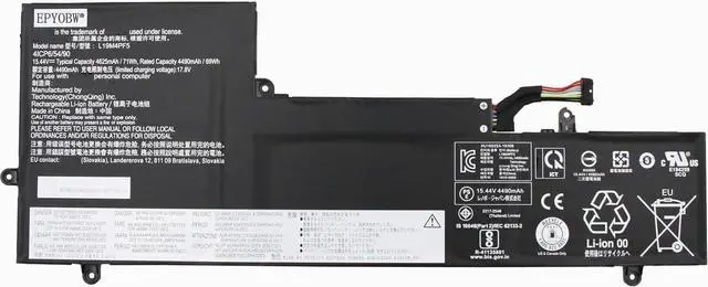Main image of L19M4PF5 Laptop Battery 71Wh 4625mAh Compatible with Lenovo Ideapad Yoga Slim 7-15IIL05 / Yoga Slim 7-15ITL05 / Slim 7-15IIL05 / Slim 7-15ITL05 Series L19C4PF5 SB10W65293 5B10W65278 SB10W65279