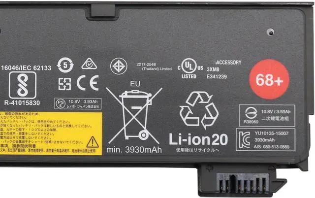 Alt view image 3 of 5 - 45N1128 Laptop Battery 48Wh Compatible with Lenovo ThinkPad T440s T450s T460p T470p L450S L460 L460S L470 A275 P50s W550s X240 X250 X260 X270 Series 45N1132 45N1736 45N1777 45N1134 45N1133 68+