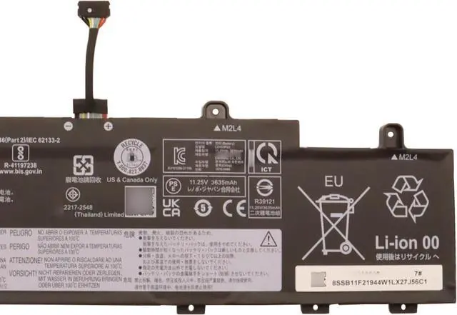 Alt view image 4 of 6 - L21D3PG1 Battery 42Wh 3-Cell Compatible with Lenovo ThinkPad L14 Gen 3 / ThinkPad L15 Gen 3 Series L21C3PG1 L21M3PG1 L21L3PG1