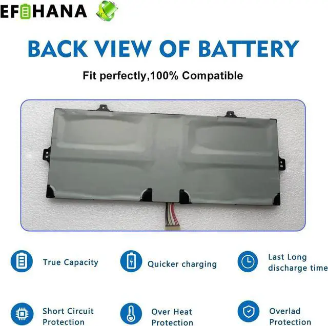 Alt view image 6 of 6 - AA-PBSN4AF Laptop Battery Replacement for Samsung NP930SBE NP930SBE-K01CN NP930SBE-K01HK NT930SBE NT930SBE-K28A NT930SBE-K38 NT930SBE-K38A Series Notebook 15.4V 54Wh 3530mAh 4-Cells