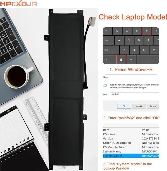 Alt view image 6 of 6 - BTY-M55 Laptop Battery Replacement for MSI Alpha 15 A3DDK A4DEK B5EEK B5EX Alpha 17 B5EEK Pulse GL66 12UGK Sword 15 A11UG Series 925QA055H