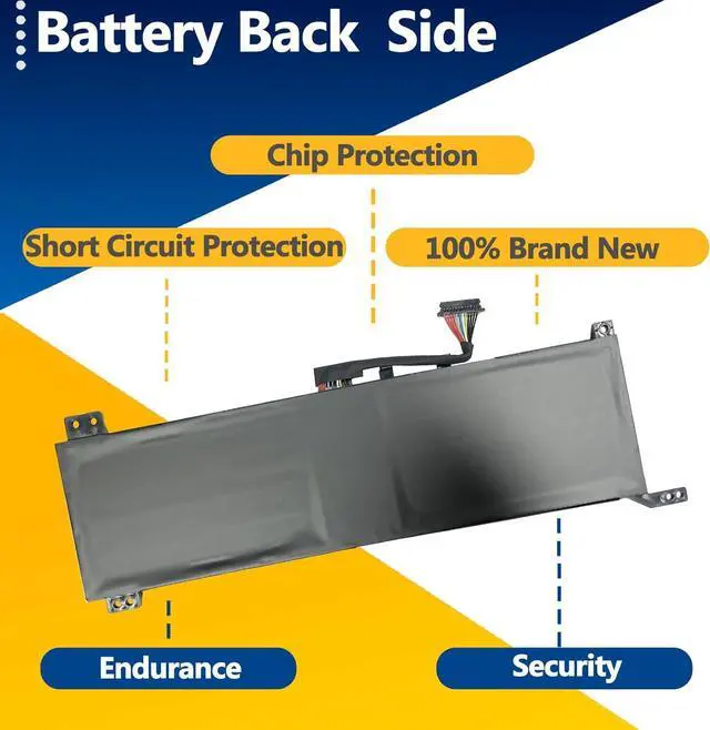 Alt view image 4 of 7 - L19M4PC0 60Wh Battery Replacement for Lenovo Legion 5P-15IMH05/5-15IMH05/5P-15IMH05H/5-15IMH05H/5P-15ARH05H/5-15ARH05H/5-15ARH05 Series L19C4PC0,L19M4PC1,L19C4PC1 15.6V 4010
