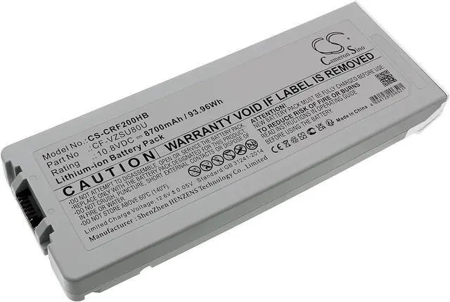 Main image of Battery for Panasonic Toughbook CF-C2, Toughbook CF-C2 MK1 PN:Panasonic CF-VZSU80U, CF-VZSU82U, CF-VZSU83U 8700mAh / 93.96Wh