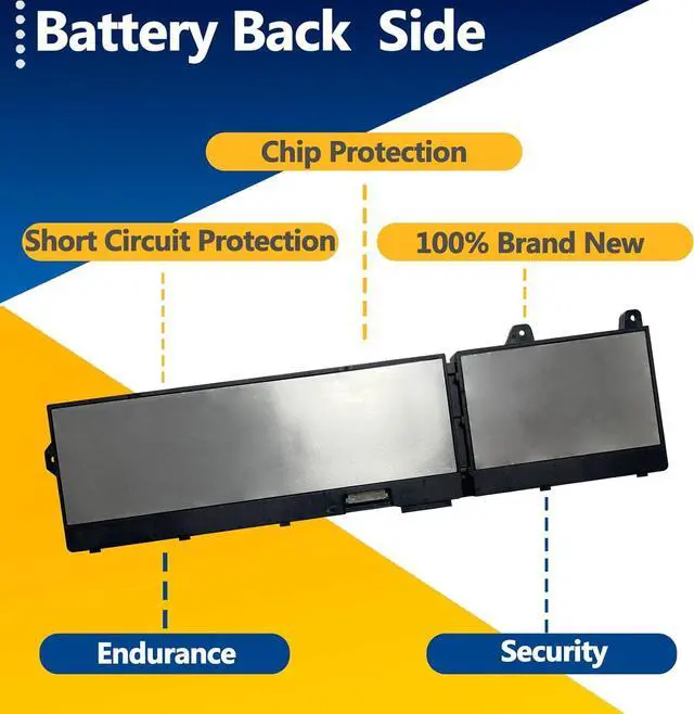 Alt view image 4 of 7 - X9FTM 93Wh Battery Replacement for Dell Precision 7680 7770 7780 7670 Series 0X26RT 05JMD8 0X9FTM RCVVT 0NWDC0 965V4 0965V4 5JMD8 11.55V 7650