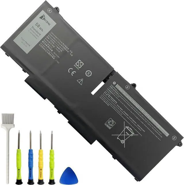 Main image of FK0VR 58Wh Battery Replacement for Dell Latitude 7430 7330 5330 2-in-1 Series Latitude 7530 7430 7330 5330 Series P133G P133G002 P134G P134G002 Series 15.2V 3625