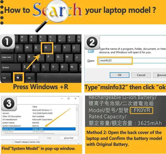 Alt view image 6 of 7 - FK0VR 58Wh Battery Replacement for Dell Latitude 7430 7330 5330 2-in-1 Series Latitude 7530 7430 7330 5330 Series P133G P133G002 P134G P134G002 Series 15.2V 3625