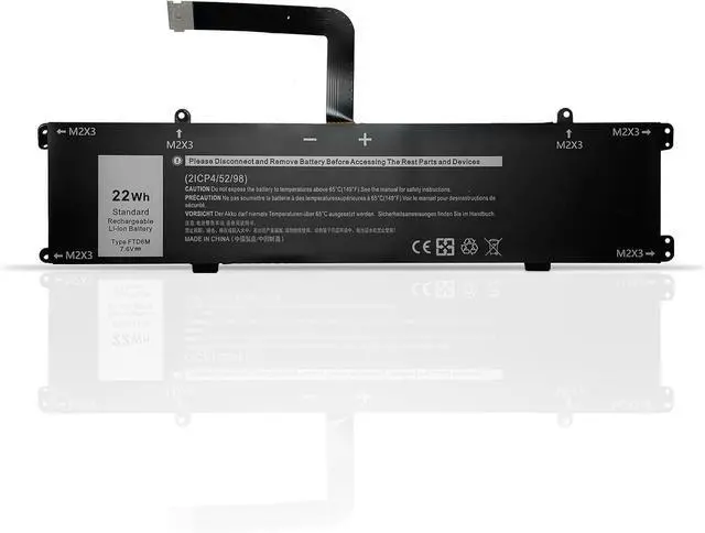 Main image of FTD6M 06HHW5 6HHW5 Laptop Battery Replacement for Dell Latitude 7285 2-in-1 Keyboard Series(7.6V 22Wh)