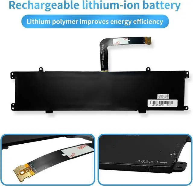 Alt view image 3 of 5 - FTD6M 06HHW5 6HHW5 Laptop Battery Replacement for Dell Latitude 7285 2-in-1 Keyboard Series(7.6V 22Wh)