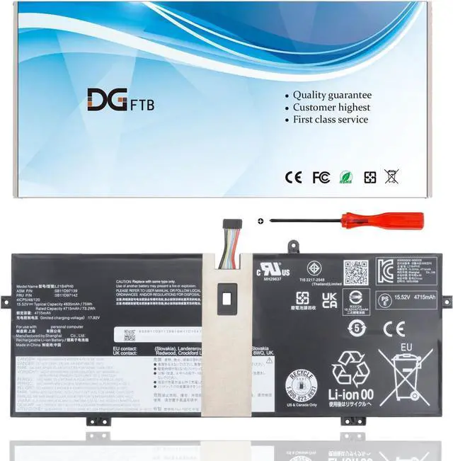 Main image of L21C4PH0 L21D4PH0 L21B4PH0 laptop Battery for Lenovo IdeaPad Yoga 9 14IAP7 Series SB11D97139 5B11D97140 5B11D97141 5B11D97146 5B11D97142 SB11D97143 SB11D97144 SB11D97145 15.52V 75Wh/4835mAh/4-Cell