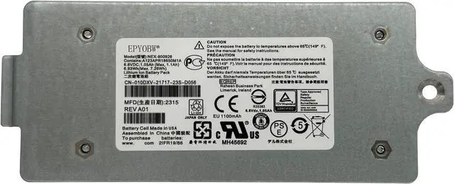 Alt view image 5 of 5 - NEX-900926 Laptop Battery 6.93Wh Compatible with DELL EqualLogic Module Type 15 Type 18 Type 19 Controller / PS4210 PS6210 PS6610 Controller Series 010DXV 0K4PPV 0KVY4F 0M1GDN 0FK6YW