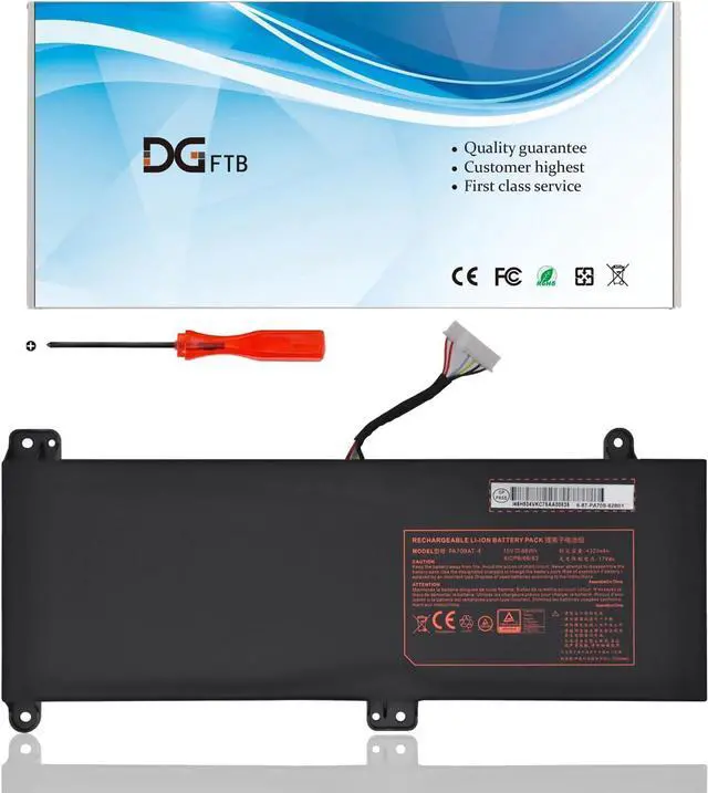 Main image of PA70BAT-4 New Laptop Battery for CLEVO PA70HP6-G PA70HS-G PA71HP6-G PA71HS-G Schenker Technologies XMG Pro 17 WOOKING S17 Pro-8U HASEE G97E KINGBOOK G97E G99E (15V 66Wh/4320mAh)