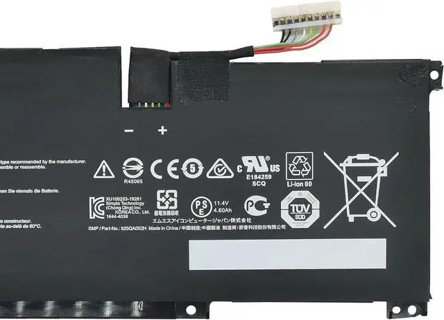 Alt view image 4 of 6 - BTY-M491 Laptop Battery 52.4Wh Compatible with MSI Modern 15 A10RB A10M A10RAS A10RD MS-1551/15 A11M A11SB MS-1552/15 A4M A4MW MS-155K / Summit B15 A11M Series 3ICP6/71/74