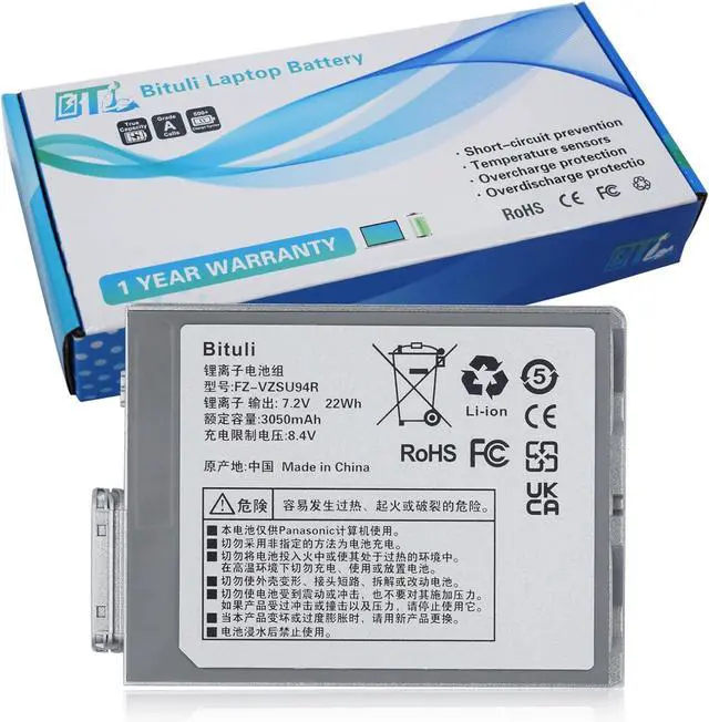 Main image of FZ-VZSU94W FZ-VZSU94R Laptop Battery Replacement for Panasonic Toughpad FZ-B2 FZ-M1 MK1 FZ-M1C FZ-VZSU94 FZ-VZSU94K FZ-VZSU94JS FZ-VZSU95 FZ-VZSU95W PAFZVZSU95W FZ-VZSU95JS 7.2V 22Wh