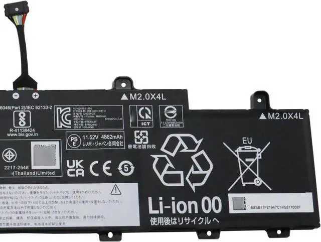 Alt view image 4 of 6 - L21C3PG2 Battery 57Wh Compatible with Lenovo ThinkPad L14 Gen 3 / ThinkPad L14 Gen 4 / ThinkPad L15 Gen 3 / ThinkPad L15 Gen 4 / ThinkPad C14 Gen 1 Chromebook Series L21D3PG2 L21M3PG2