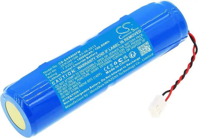 Alt view image 2 of 5 - PRUVA Battery Compatible with Radio Beacon CRT100, ESR06, Fly Through FT-501, FT501, JQX-30A, NBB-441, PLB-350, SAR-9, Spaceon ESR06, P/N: 2ER34615M, A3-06-2613 14000mAh