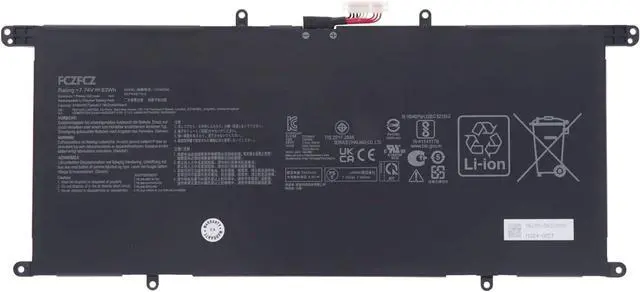 Main image of C22N2206 Laptop Battery 63Wh 8140mAh Replacement for Asus ZenBook S 13 OLED / UX5304 UX5304VA UX5304MA Series 0B200-04320000 2ICP4/53/115-2 7.74V 4-Cell