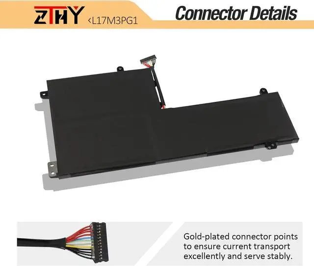 Alt view image 4 of 7 - L17M3PG2 L17M3PG1 Laptop Battery Replacement for Lenovo Legion Y530-15ICH Y530-15ICH-1060 Y540-15IRH Y545-PG0 Y740-15IRH Y740-15ICHG Y7000P Y7000 Y7000-2019 Series L17C3PG2 L17L3PG1 L17L3PG3 52.5Wh