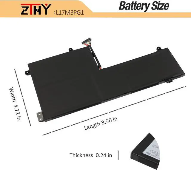 Alt view image 7 of 7 - L17M3PG2 L17M3PG1 Laptop Battery Replacement for Lenovo Legion Y530-15ICH Y530-15ICH-1060 Y540-15IRH Y545-PG0 Y740-15IRH Y740-15ICHG Y7000P Y7000 Y7000-2019 Series L17C3PG2 L17L3PG1 L17L3PG3 52.5Wh