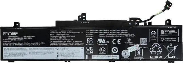 Main image of L22L3PG5 Laptop Battery 57Wh 4948mAh 11.52V Compatible with Lenovo ThinkPad E14 Gen 5 E16 Gen 1 Series L22B3PG5 L22D3PG5 L22M3PG5 L22B3PG4 L22X3PG4 L22D3PG4 L22M3PG4