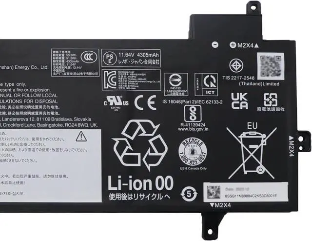 Alt view image 3 of 4 - L21C3P72 Laptop Battery 51.5Wh 4425mAh 11.64V Compatible with Lenovo ThinkPad Z13 Gen 1 / ThinkPad Z13 Gen 2 Series SB10W51983 5B10W51882 L21M3P72 SB10W51982 5B10W51881 L21B3P71 SB10W51984