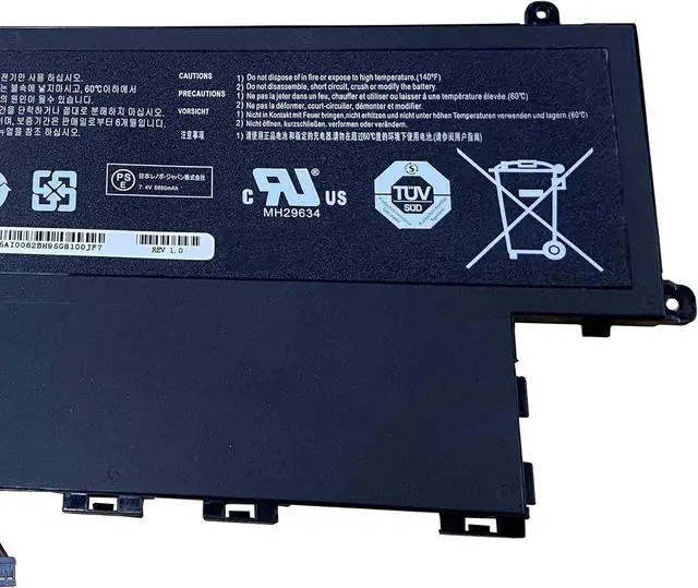 Alt view image 3 of 4 - AA-PBYN4AB Laptop Battery 45Wh Replacement for Samsung 540U3C NP540U3C 532U3X NP532U3X 532U3C NP532U3C 530U3C NP530U3C 530U3B NP530U3B Series AA-PLWN4AB BA43-00336A 7.4V
