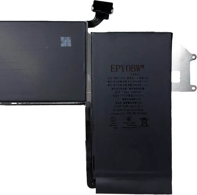 Alt view image 2 of 5 - A2389 Laptop Battery 49.9Wh 4380mAh 11.39V Compatible with MacBook Air 13 inch - Model A2337 (2020, M1) MGN53 MGN53LL/A MGN83 MGN83LL/A MGN63 MGN63LL/A Series A2337 EMC 3598 3ICP5/63/120