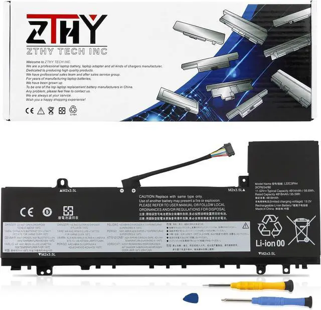 Main image of ZTHY L22C3PA4 L22M3PA4 Laptop Battery Replacement for Lenovo IdeaPad Slim 5-14ABR8 5-16ABR8 5-14IAH8 5-16IAH8 5-14IRL8 5-16IRL8 Series L22B3PA4 L22L3PA4 5B11N45401 5B11K39356 SB11N45426 11.52V 56.6Wh