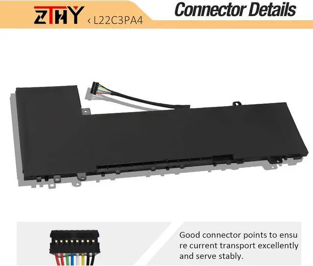 Alt view image 4 of 7 - ZTHY L22C3PA4 L22M3PA4 Laptop Battery Replacement for Lenovo IdeaPad Slim 5-14ABR8 5-16ABR8 5-14IAH8 5-16IAH8 5-14IRL8 5-16IRL8 Series L22B3PA4 L22L3PA4 5B11N45401 5B11K39356 SB11N45426 11.52V 56.6Wh