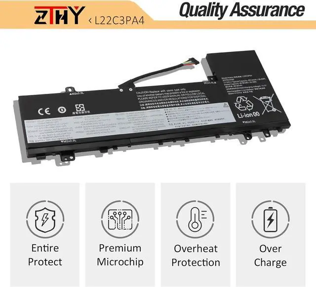 Alt view image 5 of 7 - ZTHY L22C3PA4 L22M3PA4 Laptop Battery Replacement for Lenovo IdeaPad Slim 5-14ABR8 5-16ABR8 5-14IAH8 5-16IAH8 5-14IRL8 5-16IRL8 Series L22B3PA4 L22L3PA4 5B11N45401 5B11K39356 SB11N45426 11.52V 56.6Wh