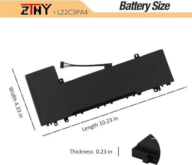 Alt view image 7 of 7 - ZTHY L22C3PA4 L22M3PA4 Laptop Battery Replacement for Lenovo IdeaPad Slim 5-14ABR8 5-16ABR8 5-14IAH8 5-16IAH8 5-14IRL8 5-16IRL8 Series L22B3PA4 L22L3PA4 5B11N45401 5B11K39356 SB11N45426 11.52V 56.6Wh