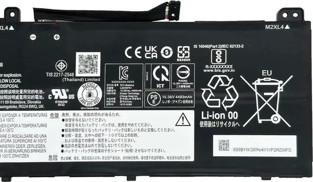 Alt view image 3 of 5 - L22M4PA1 Laptop Battery 71Wh 4623mAh 15.36V Compatible with Lenovo Yoga 7 14IRL8 14ARP8 16IRL8 16ARP8 2-in-1 14IML9 14AHP9 16IML9 16AHP9 Series SB11K38964 5B11K38966 L22C4PA1 L22D4PA1